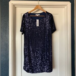 Steve Madden Sequin Cocktail Dress Size L, NWT